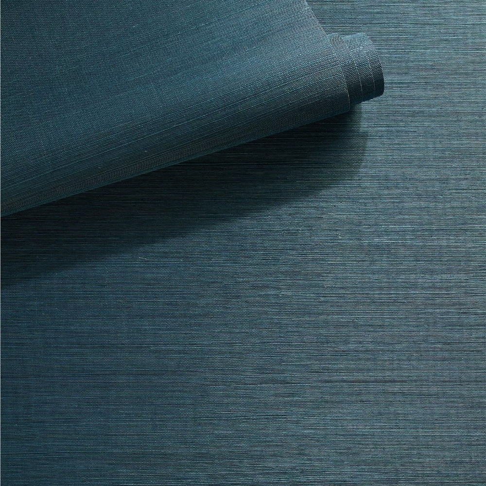 Serena & Lily | Two rolls of Grasscloth Wallpaper - Amalfi Blue color - Picture 2 of 7